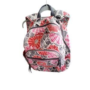 Vera Bradley Campus Backpack Cherry Blossom Floral Quilted Laptop Bag Boho Retro